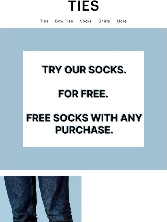 Free Socks with Your Purchase - Hurry!