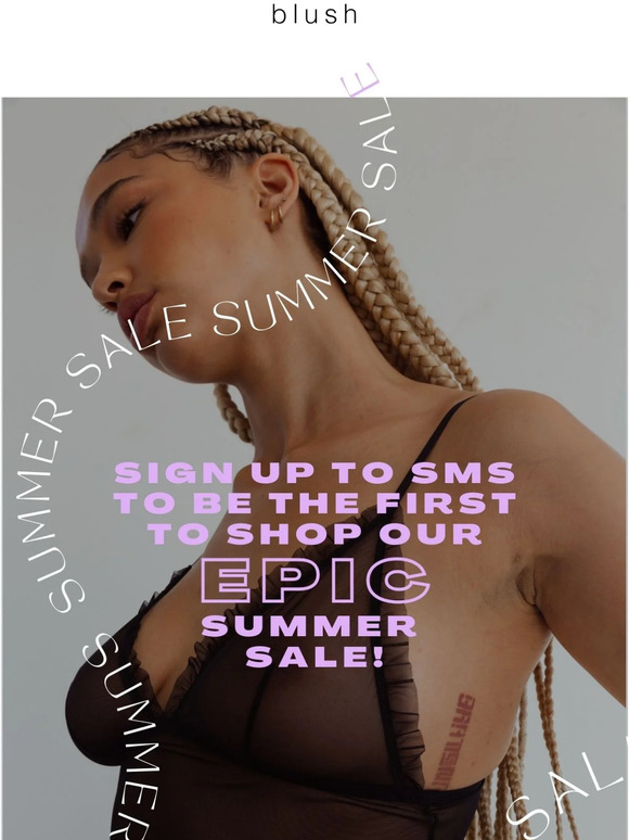 Hey there, want first dibs on summer sale?  👀