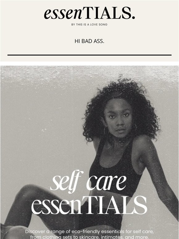 Self care essenTIALS 🖤