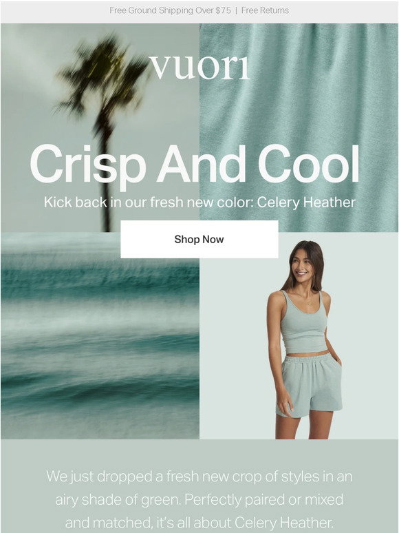 Vuori: Meet our new airy shade of green | Milled