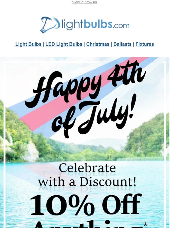 Happy 4th of July!  Here's a Discount Code, just for you.