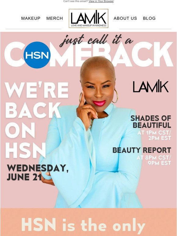 We’re on HSN today!