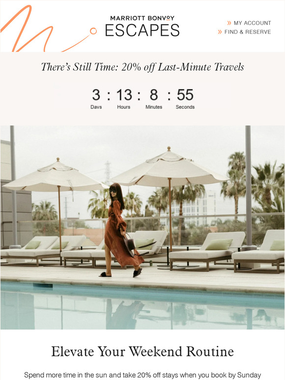 Kick Off Summer With 20% off a Getaway ☀️