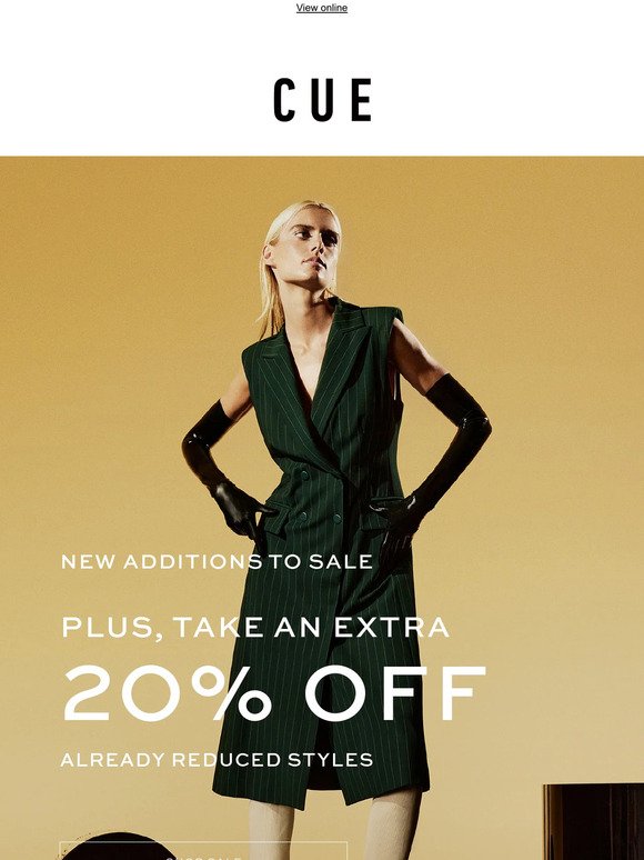 New additions to sale + extra 20% off