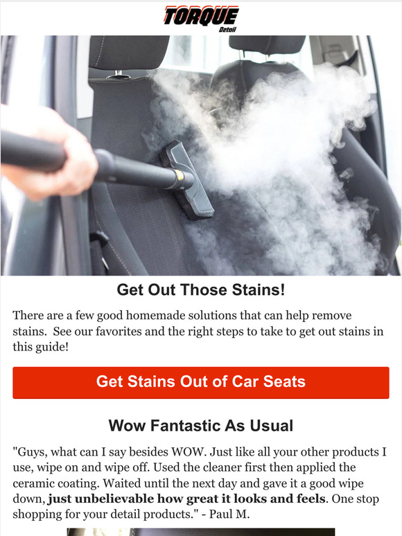 Torque Detail How to Get Stains Out of Car Seats Milled