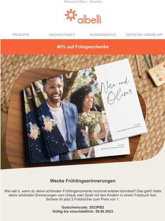 Verlängert: 2 für 1 auf Fotobücher 📕☀️