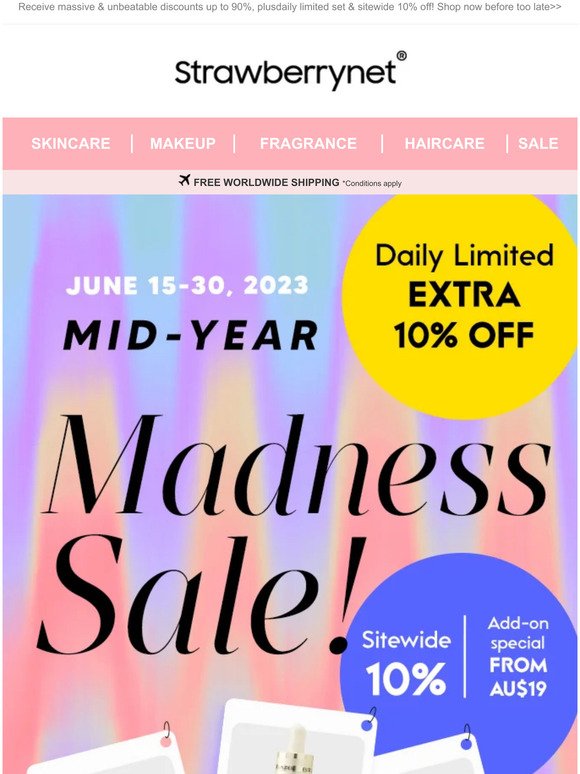 🔥🎊Super Massive Discounts on Mid-Year Madness Sale!📢