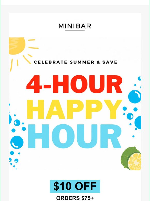 4-HOUR HAPPY HOUR🍹 → Starts Now