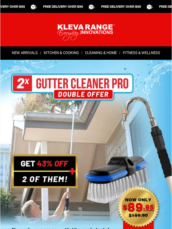 Kleva Range Clear your gutters with 70 off Milled