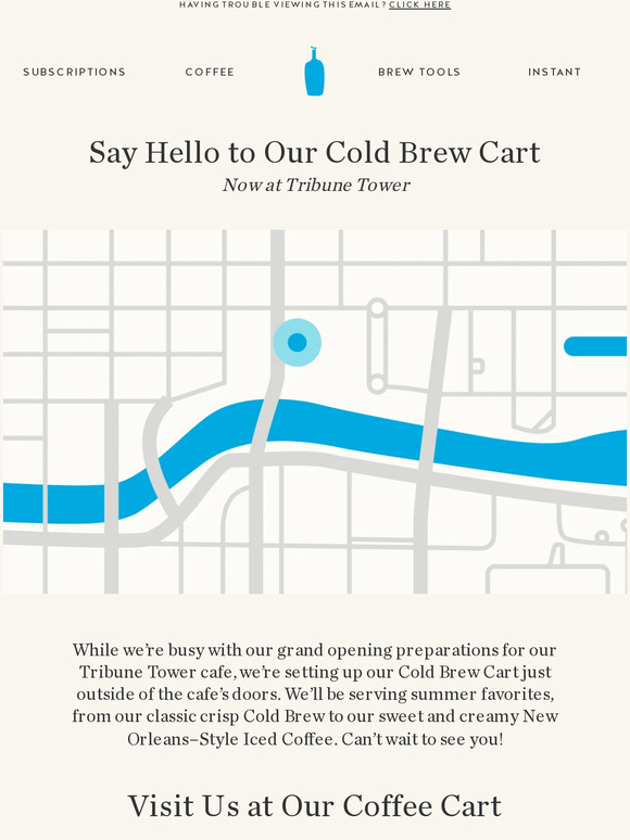Blue Bottle Coffee Chicago, It’s Cold Brew Time Milled