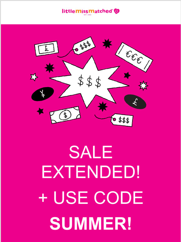 USE CODE:   SUMMER! FOR EXTRA 20% OFF. SAVE AN ADDITIONAL 20% ON ALREADY MARKED DOWN PRICES!