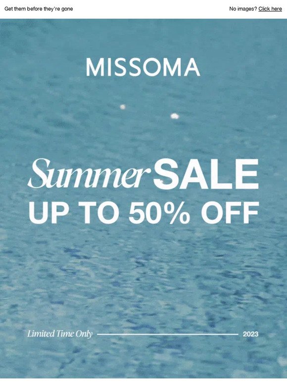 Get up to 50% off summer staples