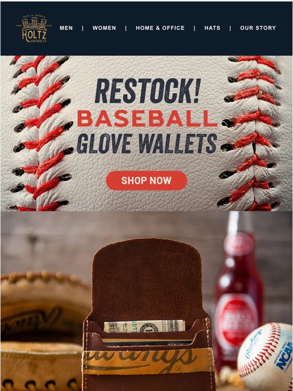 Play Ball! Baseball Glove Wallets are Back in the Game!