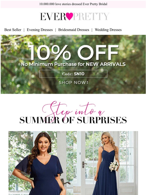 Refresh your wardrobe: 10% off new arrivals!