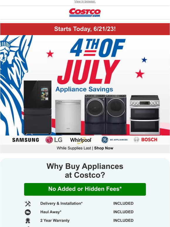 Costco Red White And New 4th Of July Savings Start Today Milled 