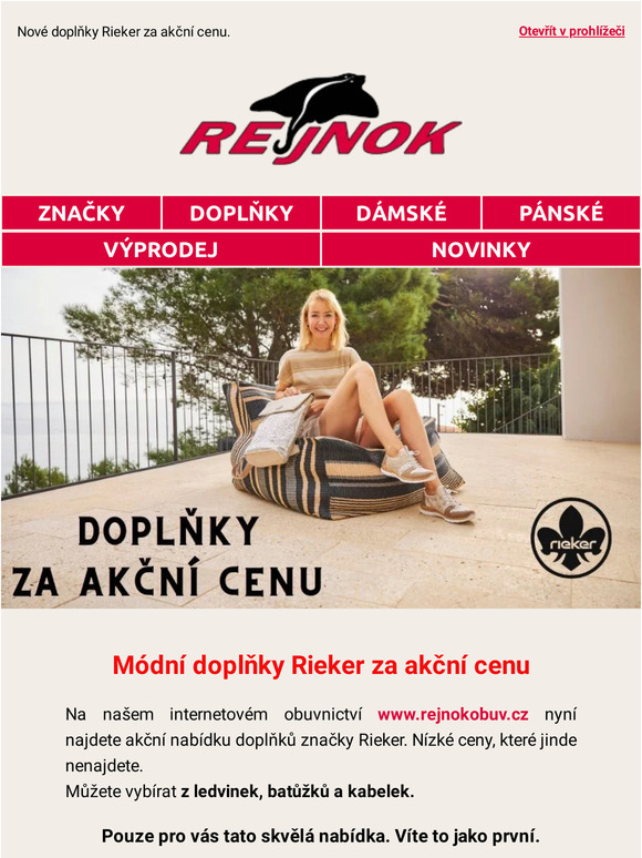 Nepropásněte nové doplňky a obuv za akční ceny😍 Víte o tom, jako první.