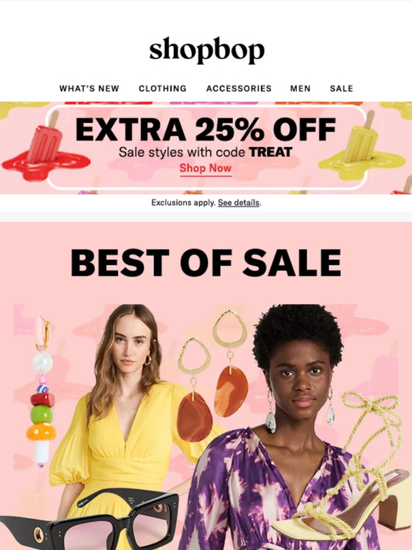 Shopbop Email Newsletters Shop Sales, Discounts, and Coupon Codes