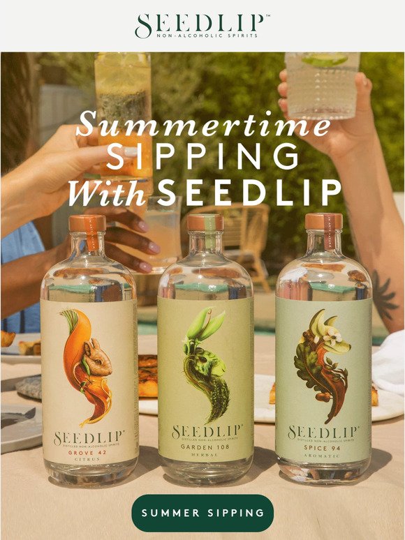 Summertime Sipping w/ Seedlip ☀️