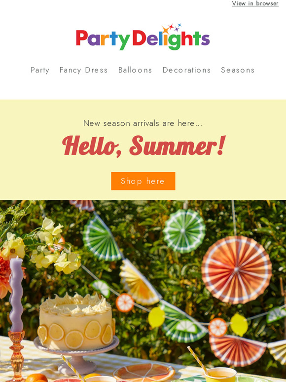 Party Delights Summer is finally here! 🌞 Milled