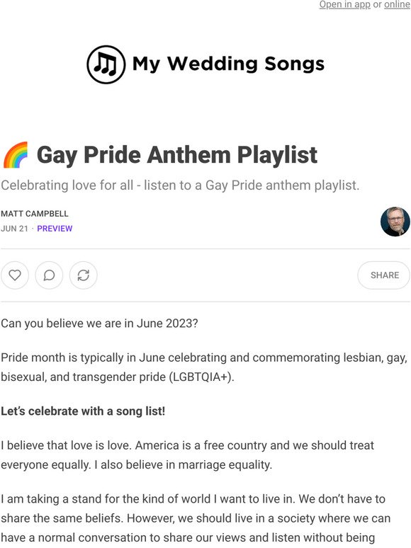 🌈 Gay Pride Anthem Playlist