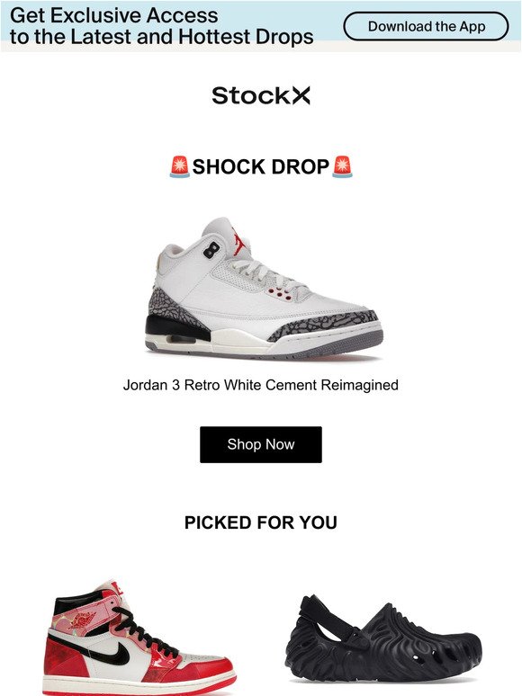 Jordan 3 Shock Drop🚨