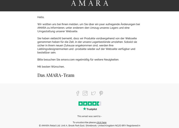 UPDATE: Aufregende Veränderungen bei AMARA