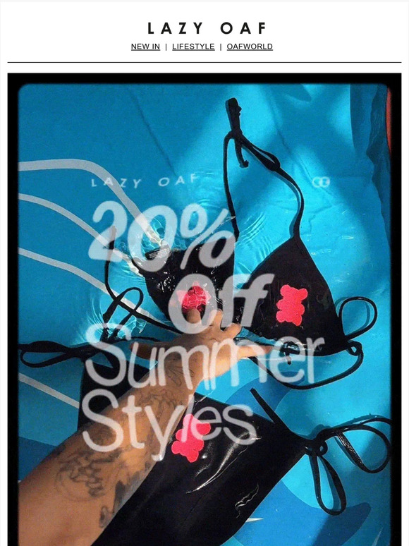 20% OFF SUMMER STYLES 😎