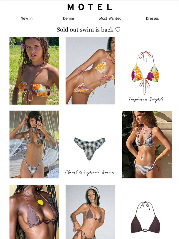 Our swim restock is waiting for you