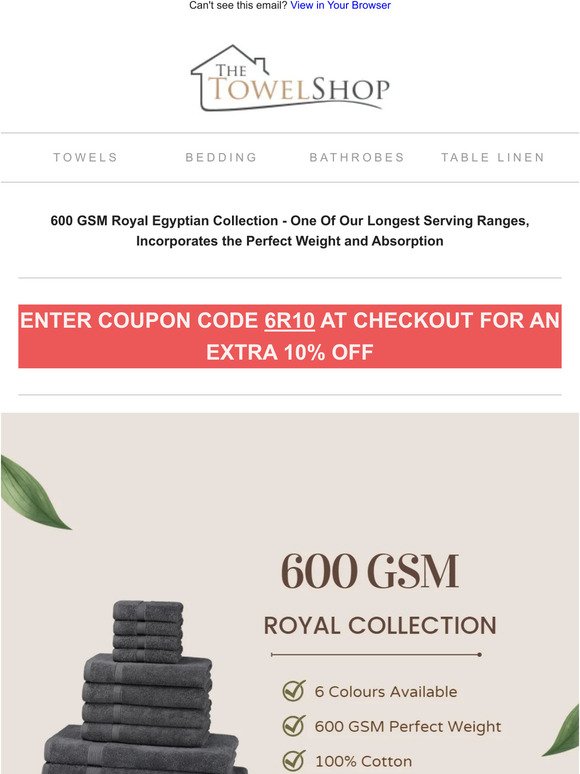 🚨Special Offer - 600 GSM Royal Egyptian Collection🚨