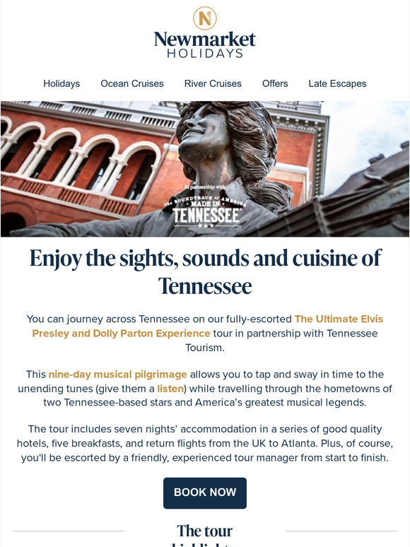 Newmarket Holidays Discover Tennessee on our Dolly Parton & Elvis tour