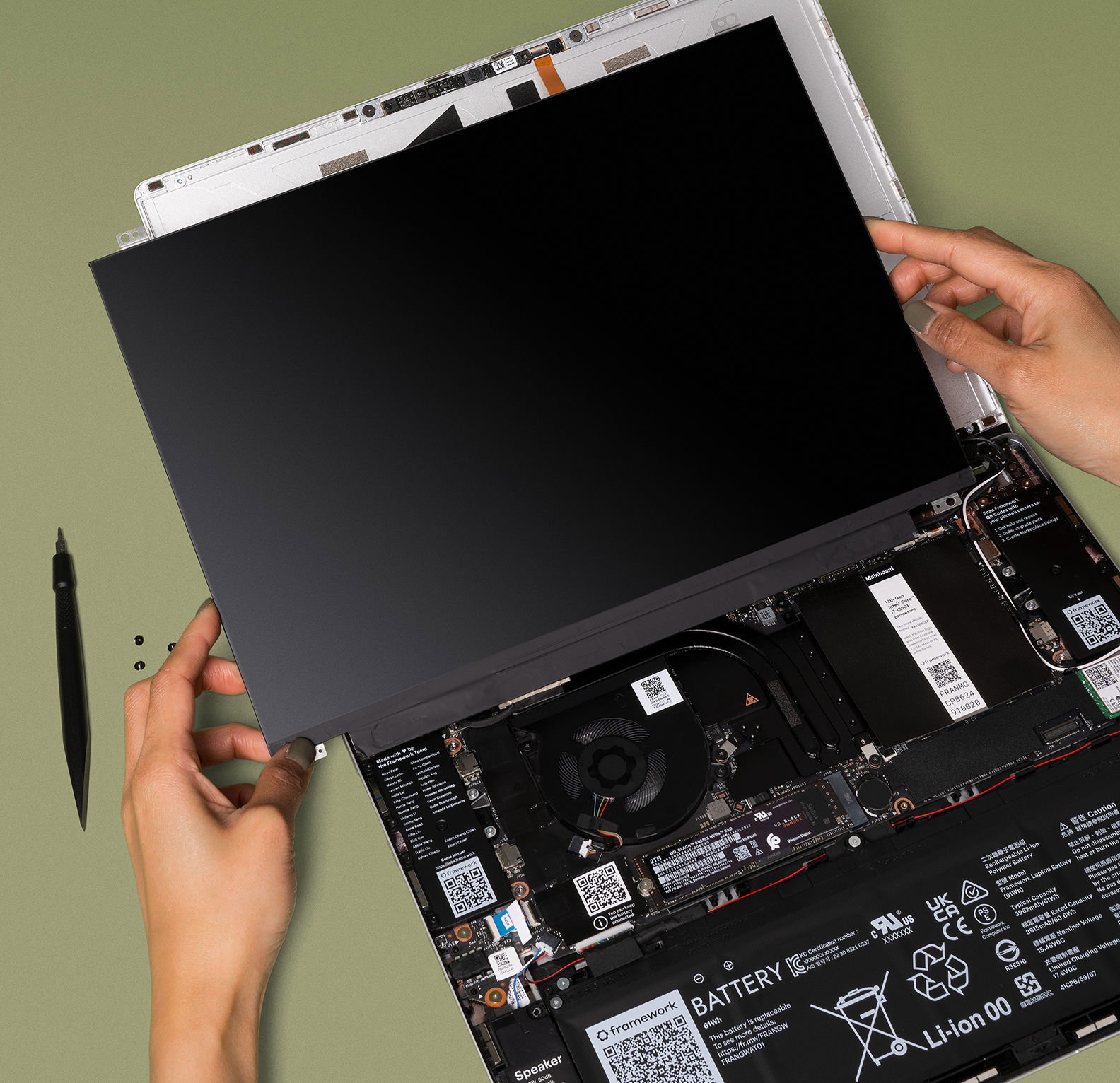 Installing a matte display