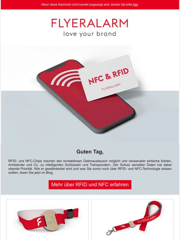 Werbemittel mit RFID- und NFC-Chipping