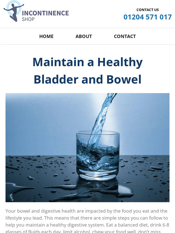 Maintain a Healthy Bladder & Bowel