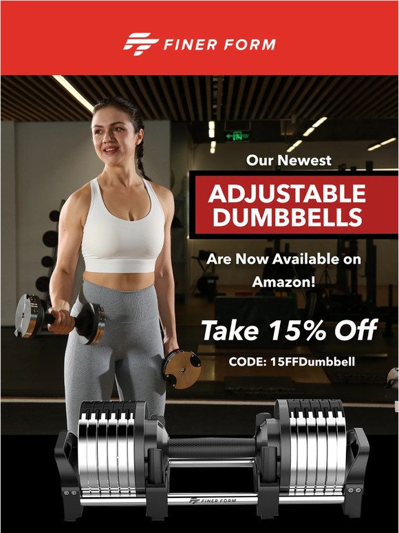 Our Newest Adjustable Dumbbells Are Now Available on Amazon!