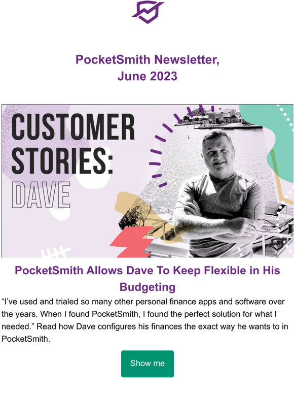 Monthly reads: Dave’s story, PocketSmith widgets, and tax time stress