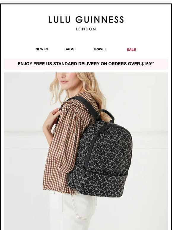 Lulu guinness clearance backpack sale