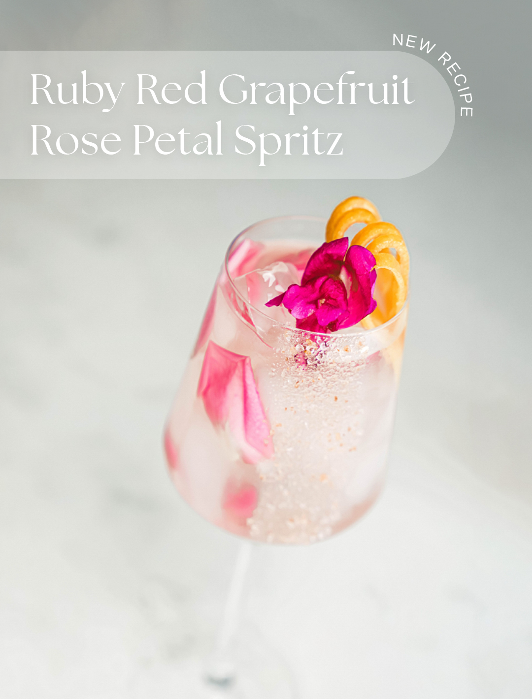Inspiro Tequila NEW COCKTAIL RECIPE Ruby Red Grapefruit/Rose Petal