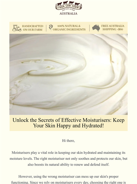 Unlock the Secrets of Effective Moisturisers: Keep Your Skin Happy and Hydrated!