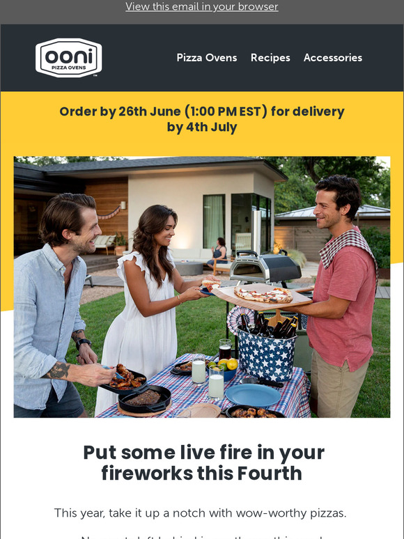 Ooni Fire up your Ooni oven this Fourth Milled