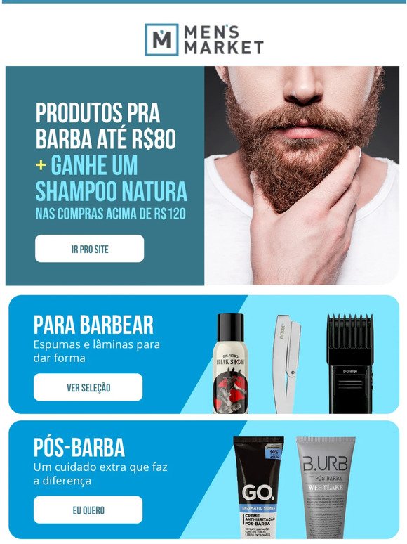 Tudo pra barba por até R$80? 😮