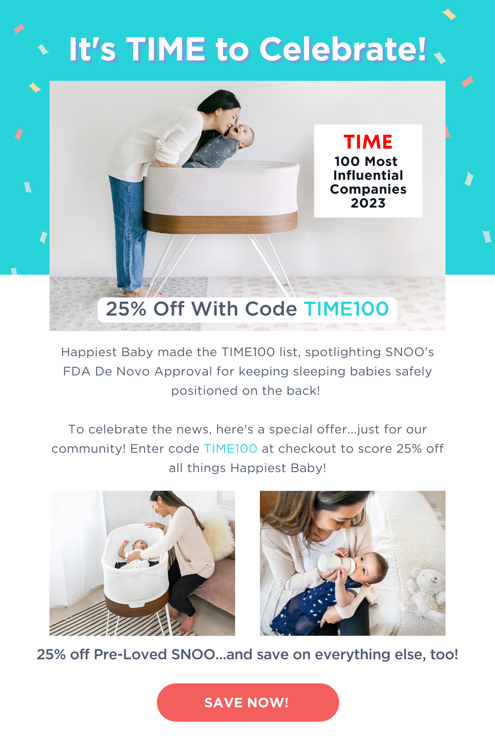 Happiest Baby MAJOR NEWS! 🗞️ We made the TIME 💯 list... Milled