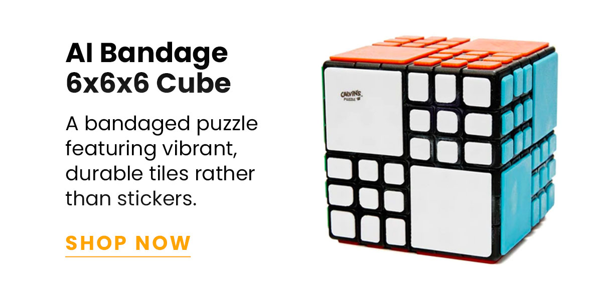 AI Bandage 6x6x6 Cube | A bandaged puzzle featuring vibrant, durable tiles rather than stickers. | SHOP NOW