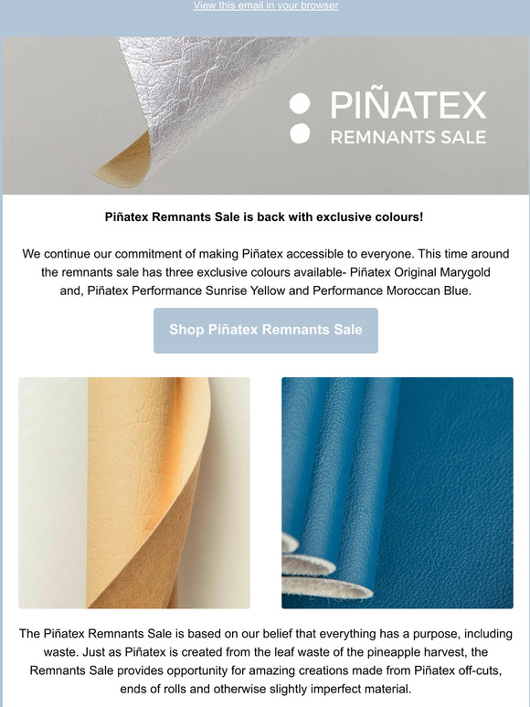 Exclusive colours available in our new remnants sale!