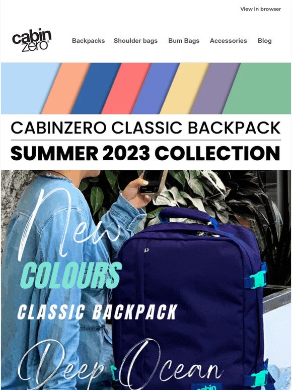 CabinZero Everday backpack Classic 28L Ultra Light Cabin Bag Hoi