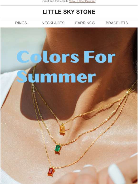 20% OFF Summer Gems 💚🧡💙💜