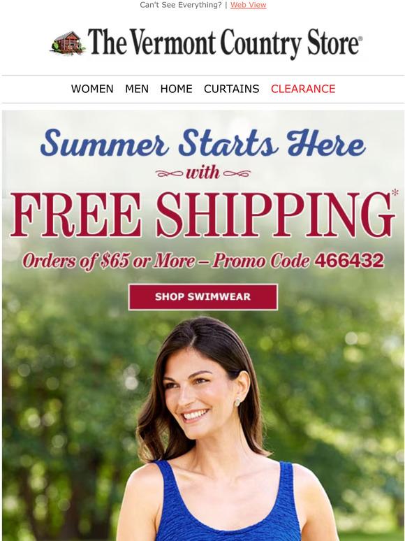 Free Shipping to kick off your summer