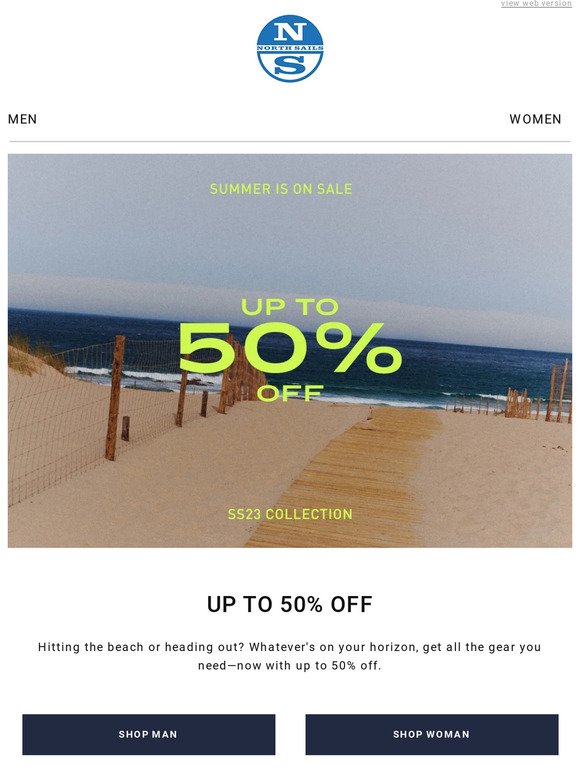 Enjoy up to 50% off for summer