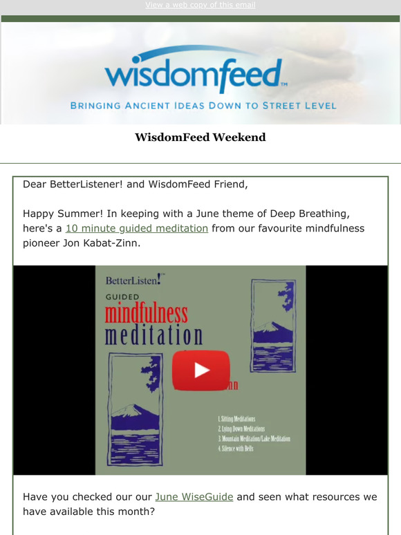 A 10 minute Guided Meditation for you to try this weekend