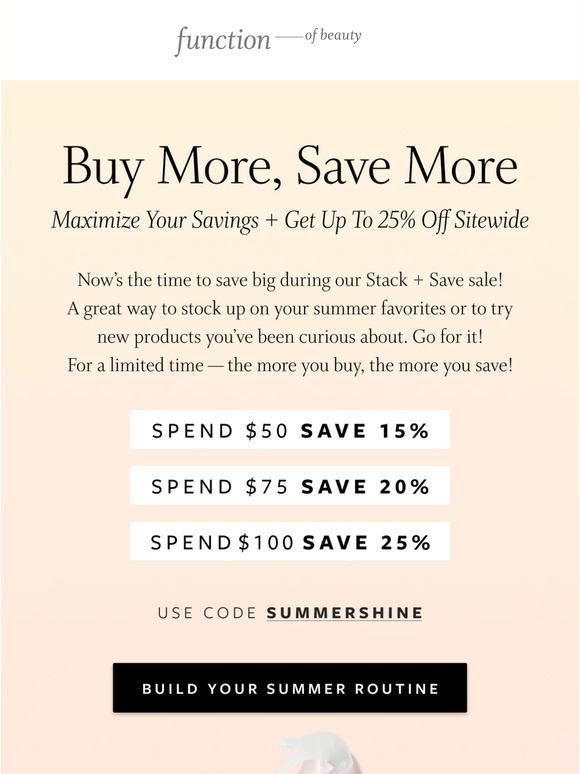 REMINDER: Save up to 25% off sitewide! 👀 Ends soon