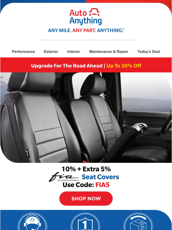 10% + Extra 5% All Fia Seat Covers
